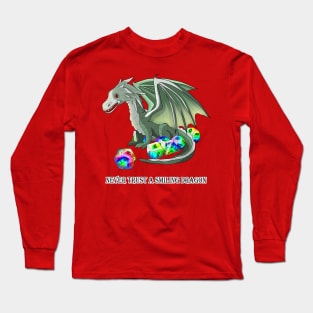 never trust a smiling dnd dragon with dice Long Sleeve T-Shirt